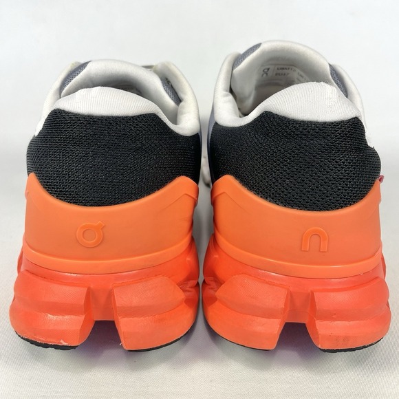 On Cloudflyer 4 Running Shoes Mens 12 Gray Orange Fossil Flame Road - Picture 7 of 11
